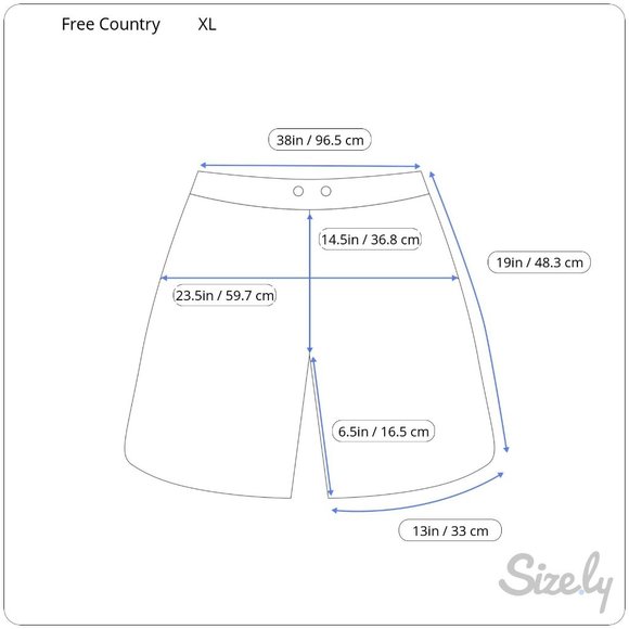 Free Country Men's Coral Stretch UPF+ Swim Trunks XL NWT $55 - Picture 2 of 3